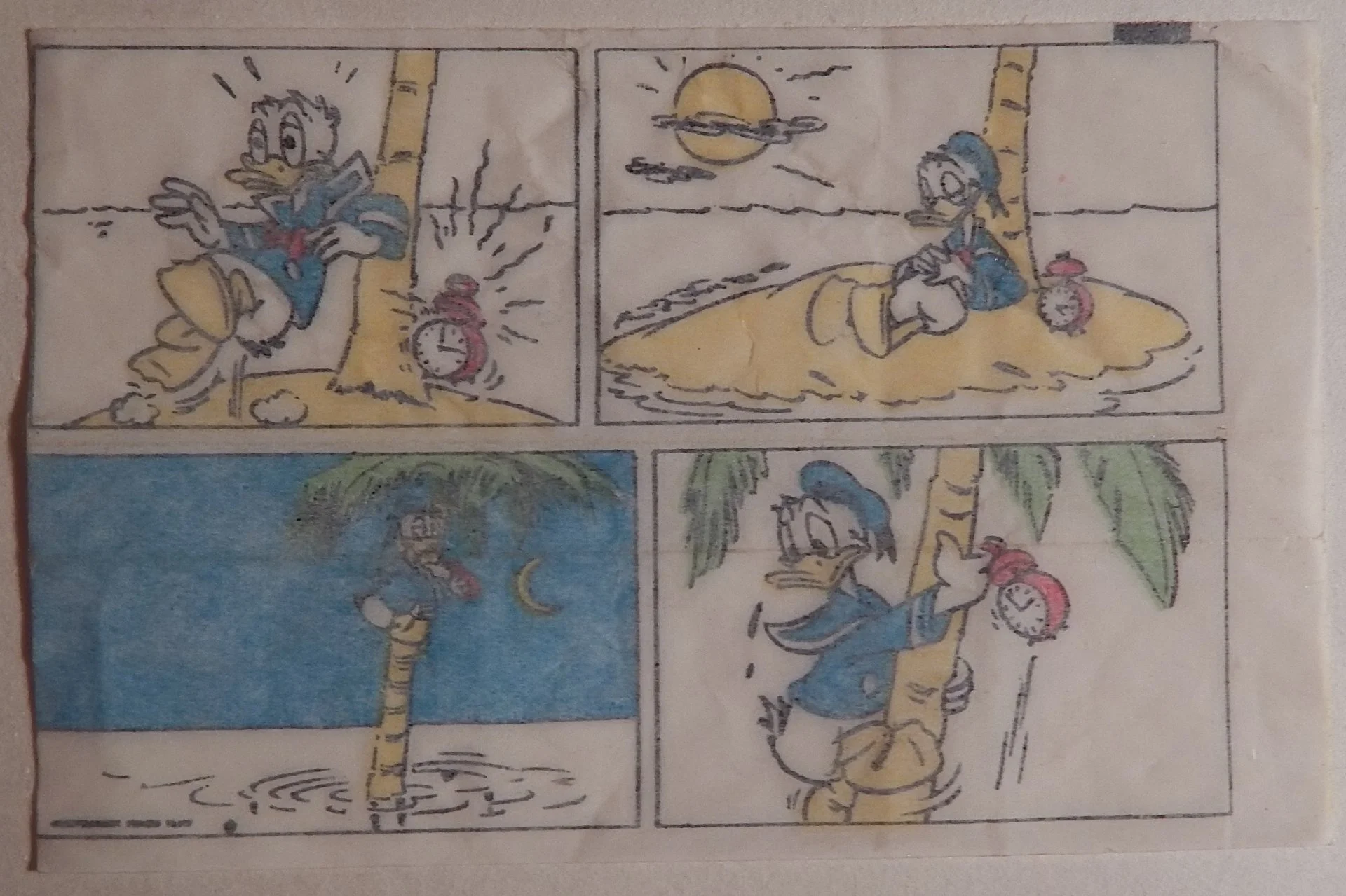 Вкладыш от жевательной резинки Donald. Дональд. Дисней. Дональд Дак. № 2. 1980-е годы - миниатюра 2