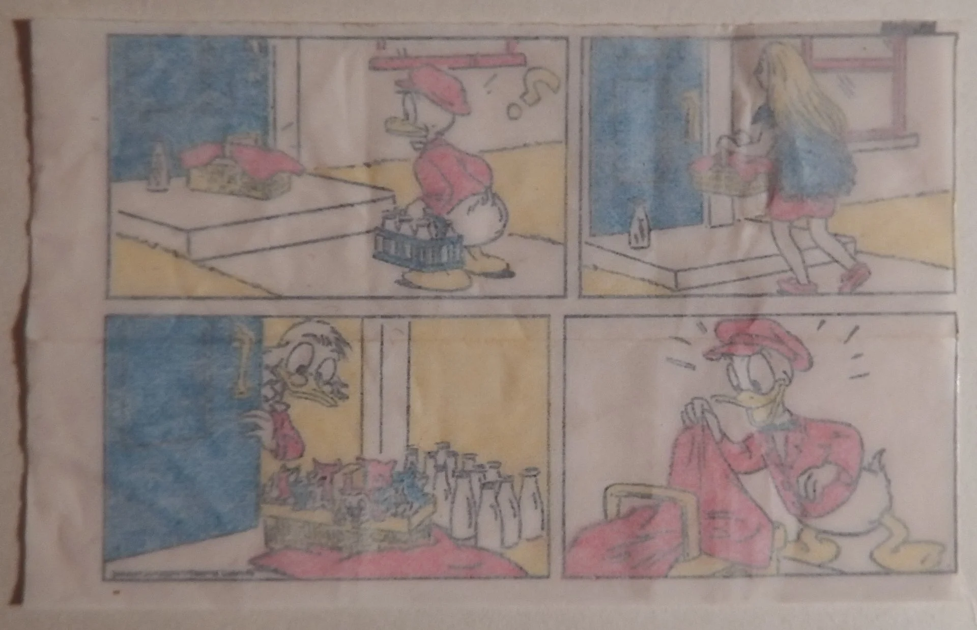 Вкладыш от жевательной резинки Donald. Дональд. Дисней. Дональд Дак. № 5. 1980-е годы - миниатюра 2