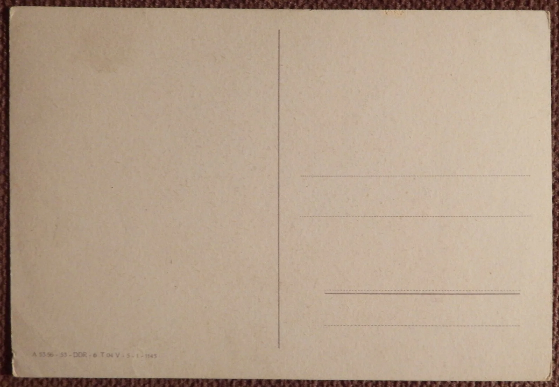 Открытка. Весенний букет. Нарциссы. Крокусы. Цветы. ГДР. 1950-е годы - миниатюра 2