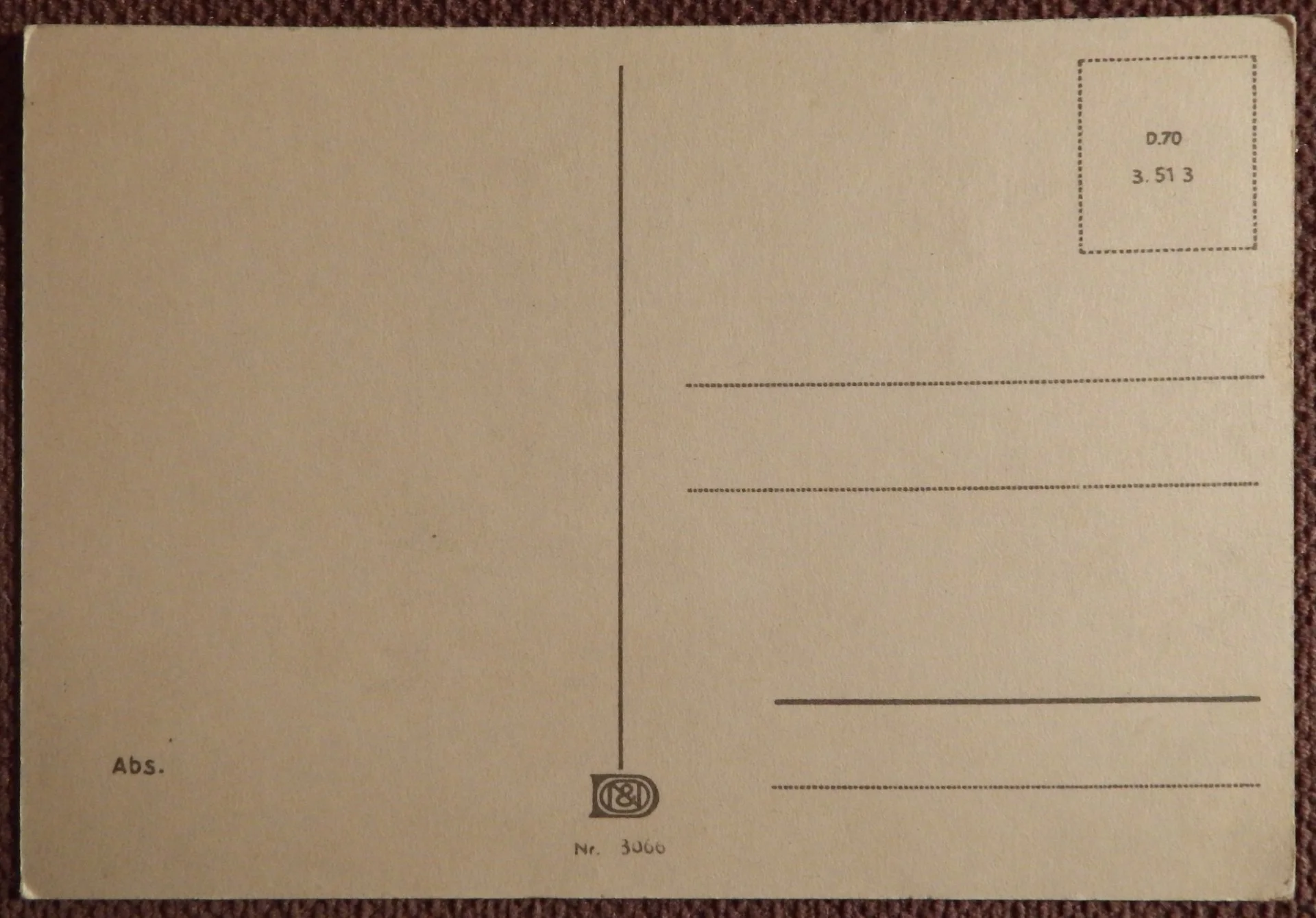 Открытка. Ромашки. Букет. Цветы. Германия. 1950-е годы - миниатюра 2