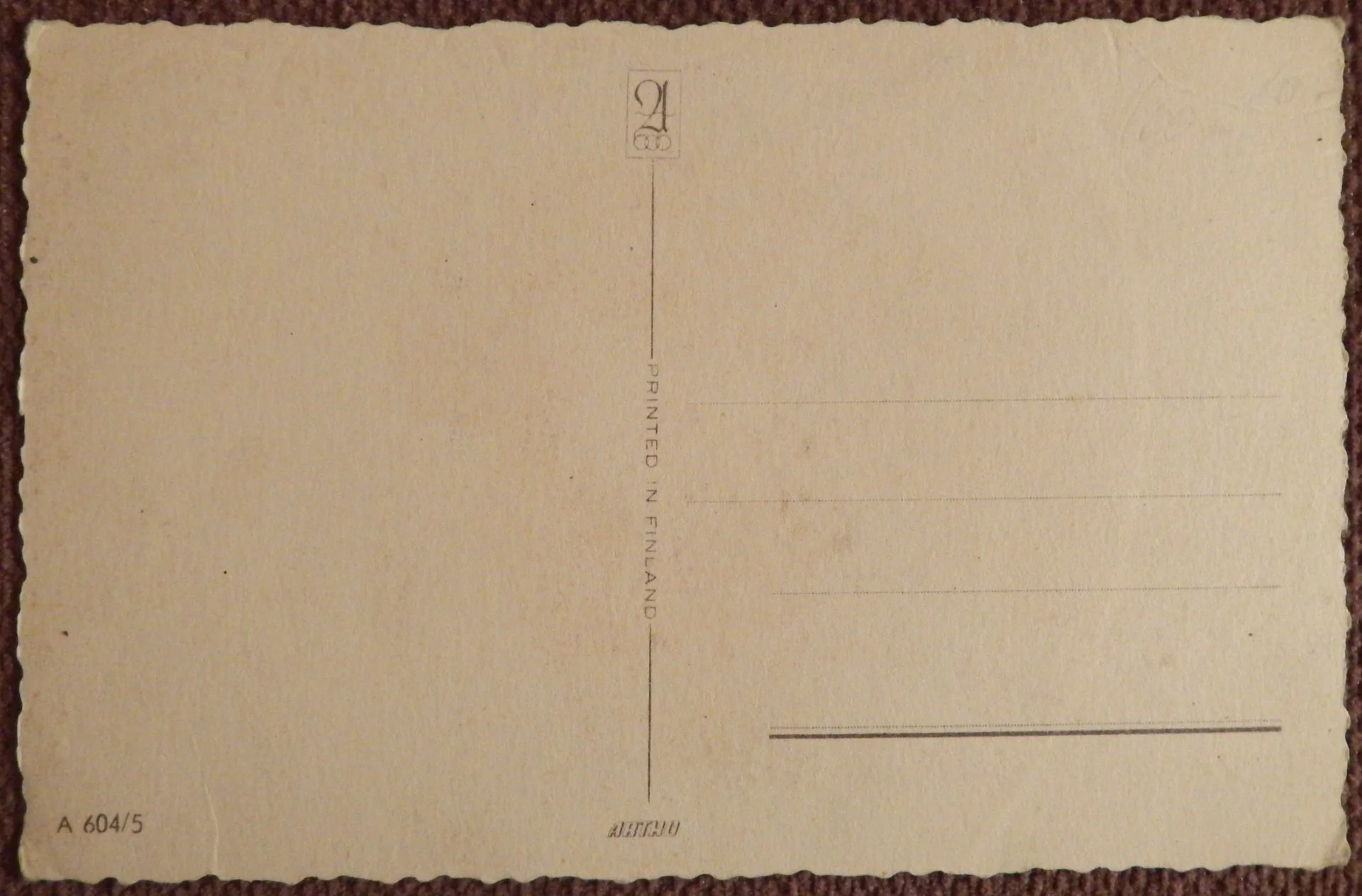 Открытка. Лучшие поздравления. Цветы. Финляндия. 1940-50-е годы - миниатюра 2