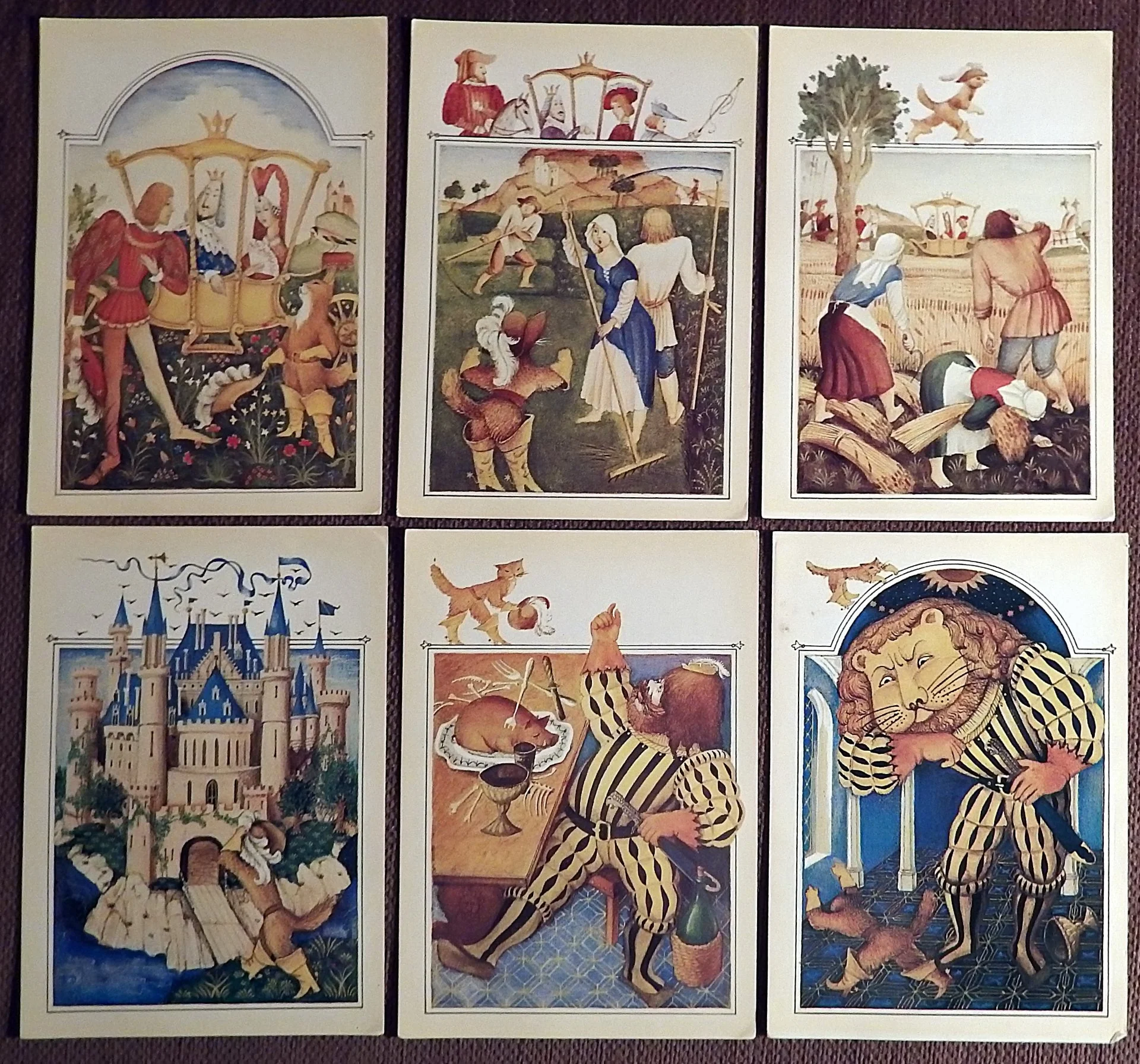 Набор открыток. Ш. Перро. Кот в сапогах. 1983 год. 15 из 16 штук - миниатюра 4