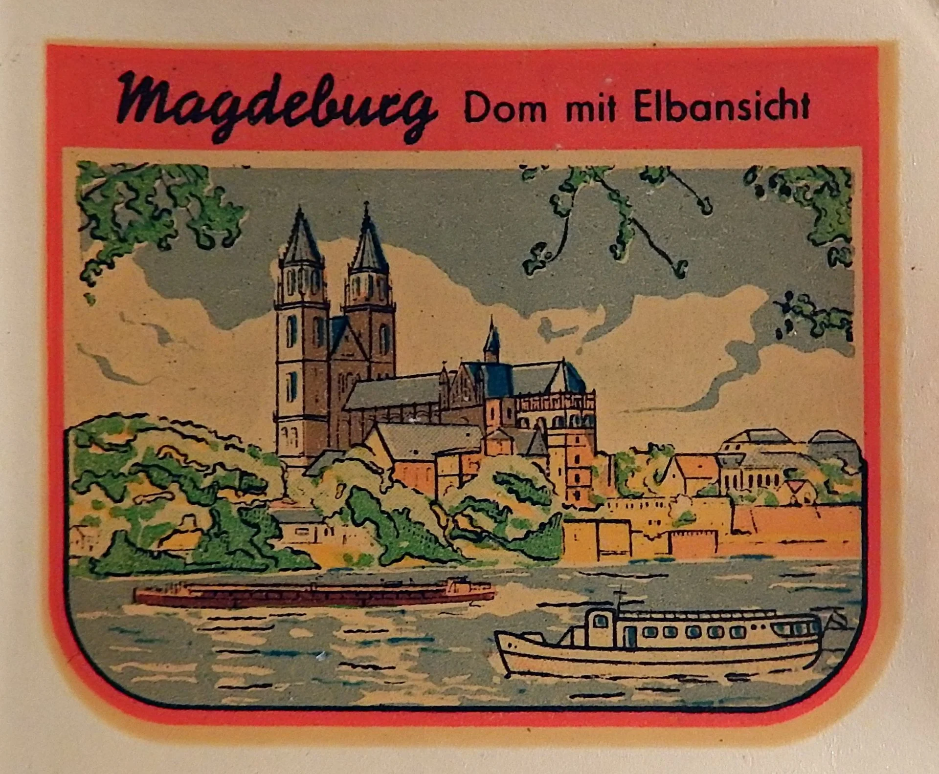 Переводная картинка. Магдебург. ГДР. 1966 год - изображение 1