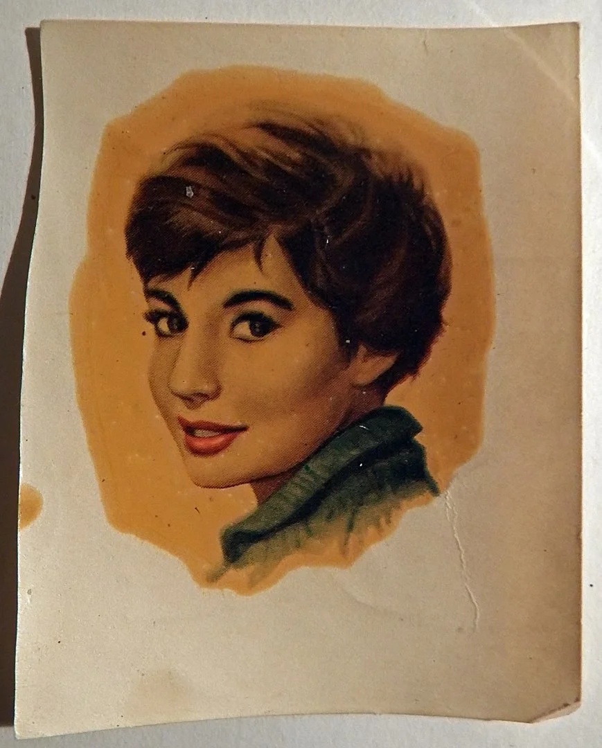 Переводная картинка. Девушка. ГДР. 1960-е годы - изображение 1