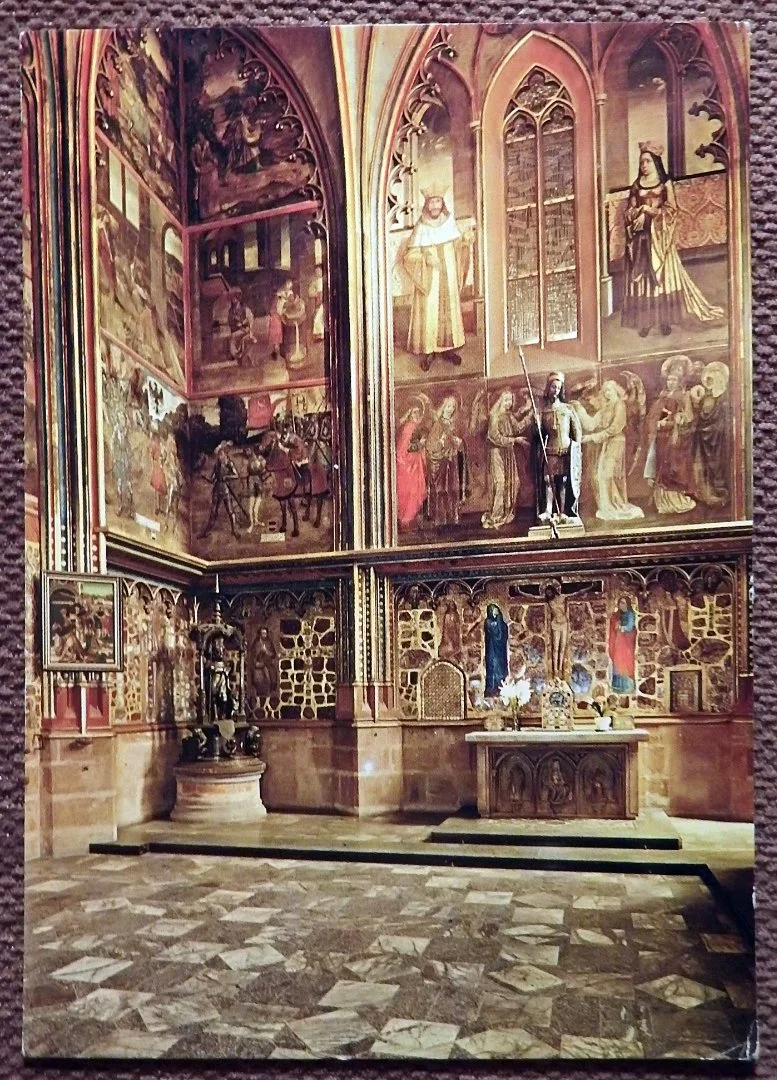 Открытка. Прага. Часовня Св. Вацлава. Чехословакия - изображение 1