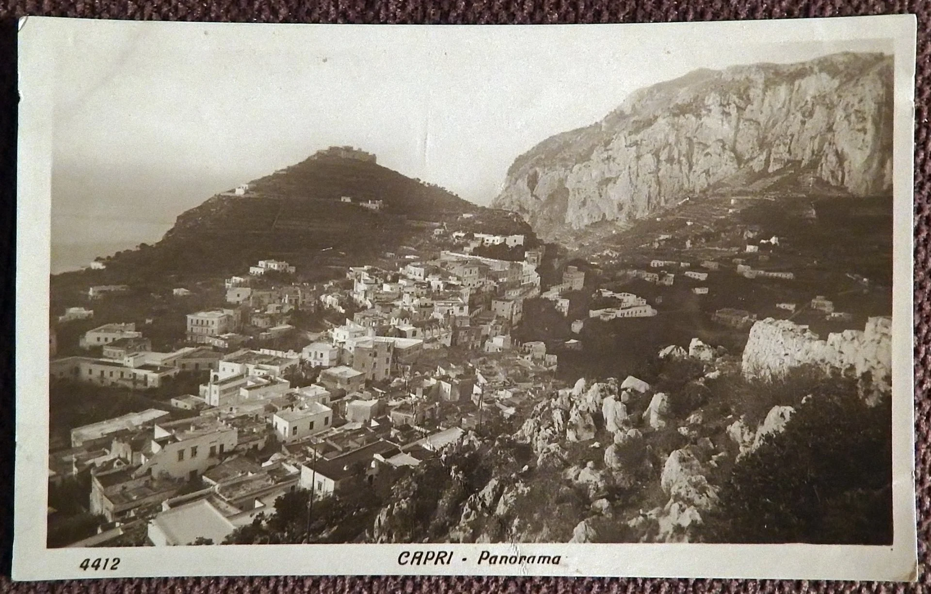 Открытка. Капри. Панорама. Италия. 1950-е годы - изображение 1