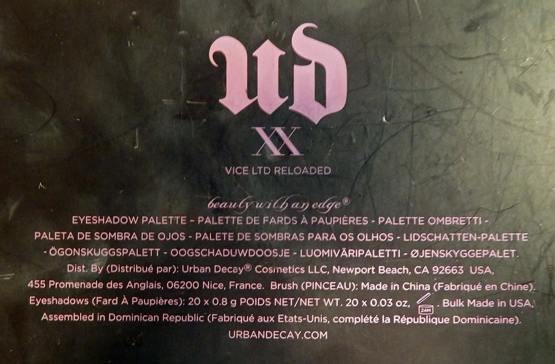 Палетка теней Urban Decay XX Vice LTD Reloaded с зеркалом - миниатюра 7