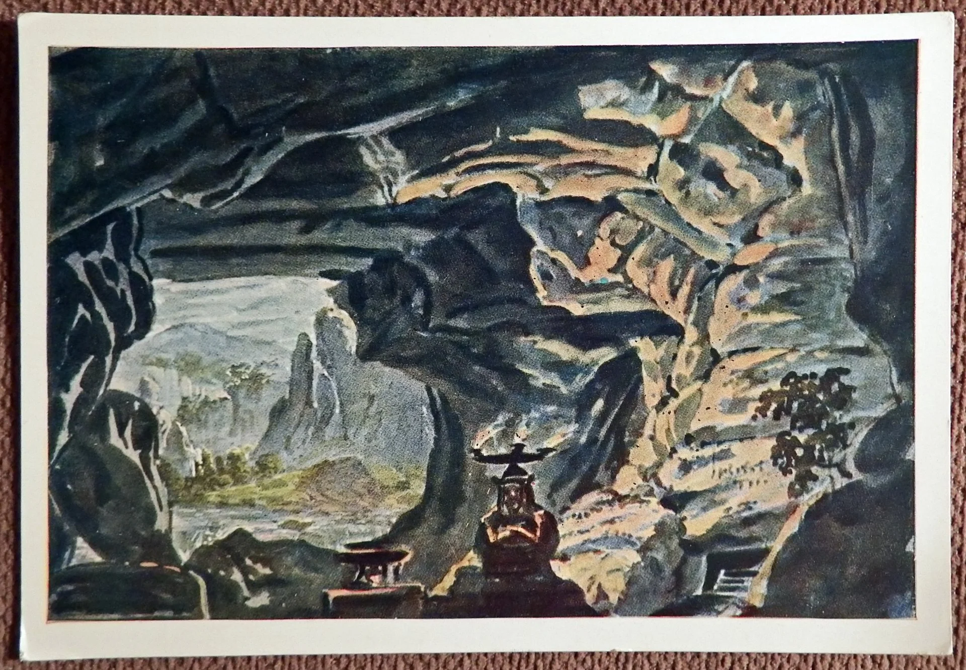 Открытка. Федоров. Эскиз Руслана и Людмилы. 1963 год