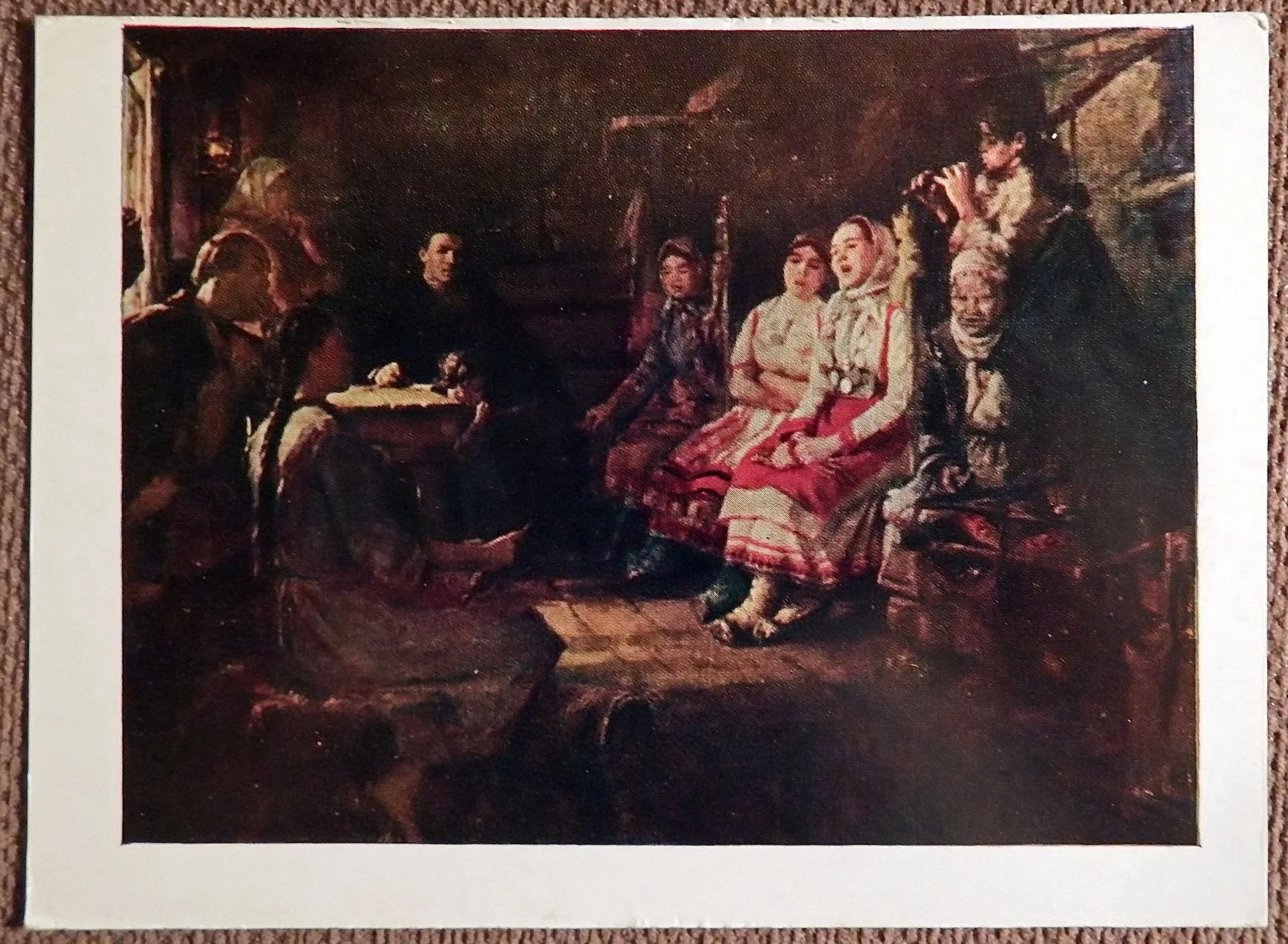 Открытка. Кипарисов. К. Иванов слушает песню. 1972 год - изображение 1