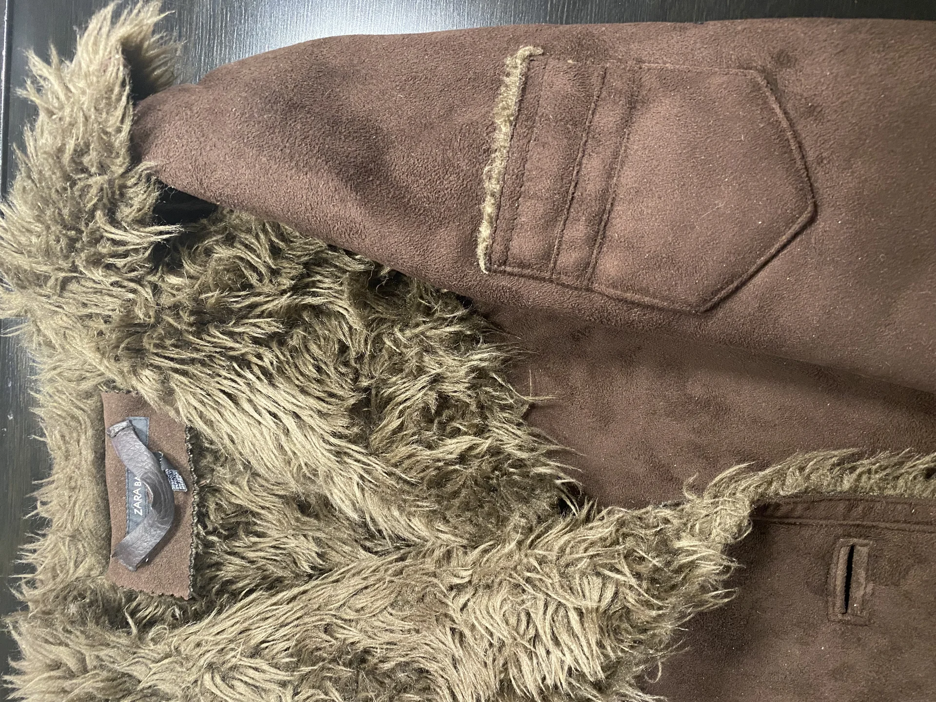 Дублёнка женская Zara Basic M - миниатюра 4