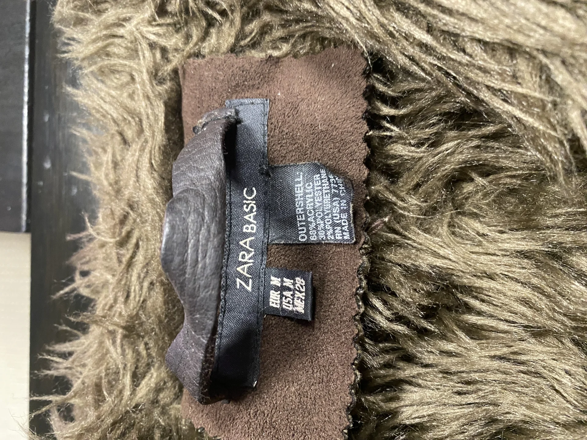 Дублёнка женская Zara Basic M - миниатюра 5