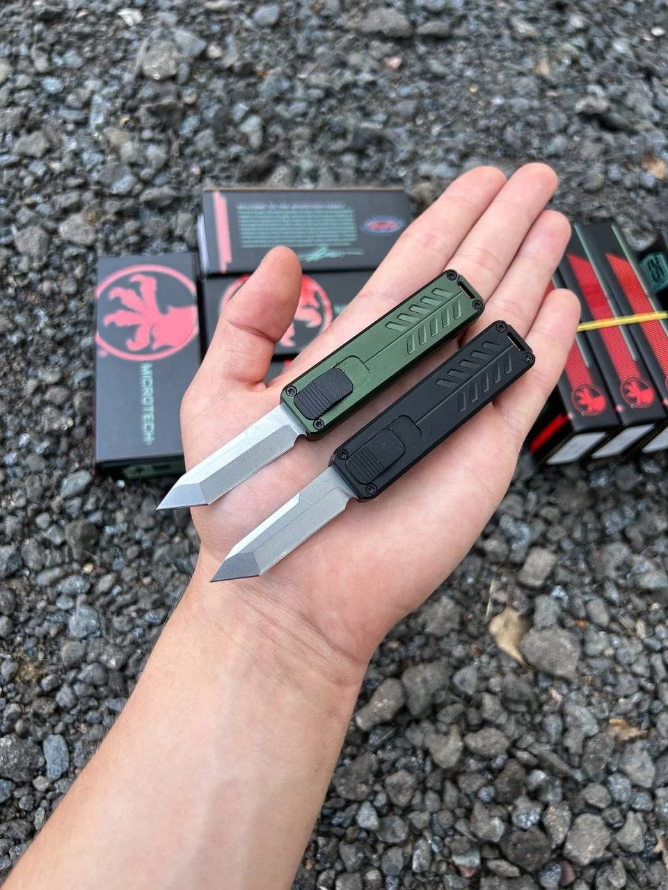 Нож автоматический Microtech мини - изображение 1