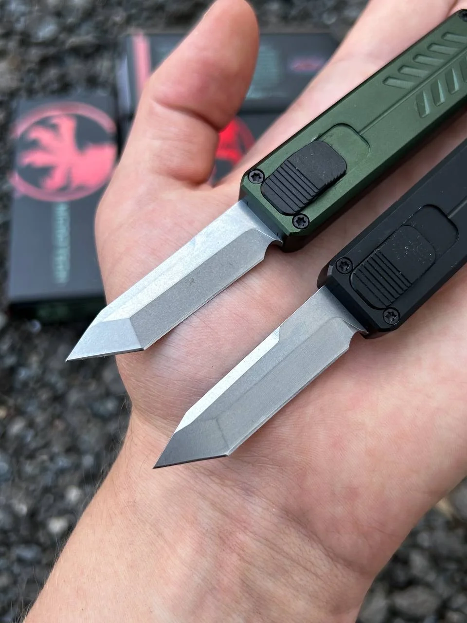 Нож автоматический Microtech мини - миниатюра 2