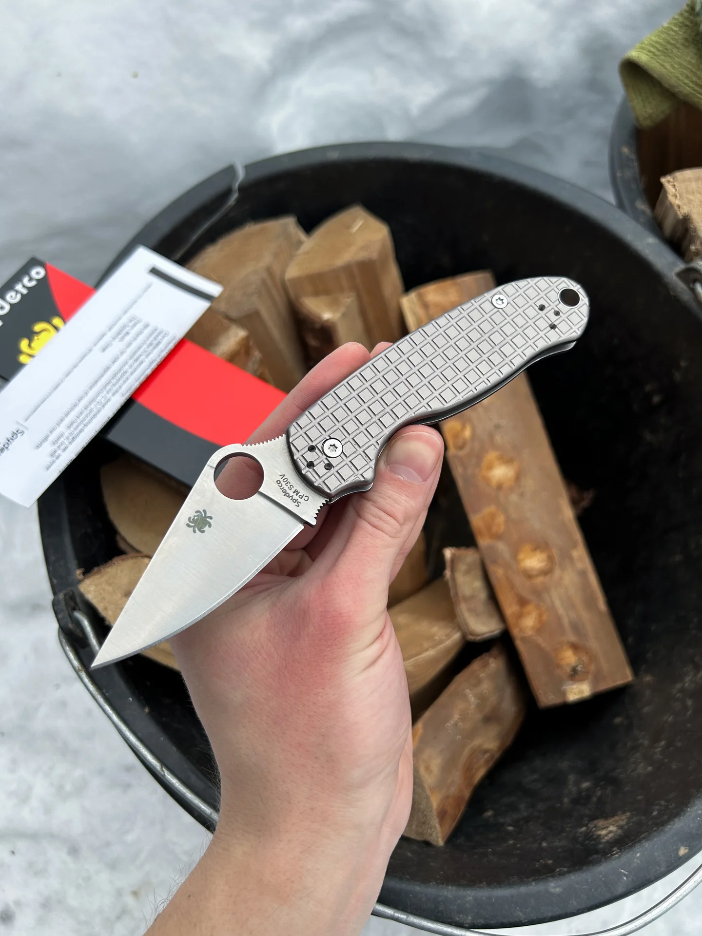 Нож Spyderco Paramilitary 3 Aluminium - изображение 1