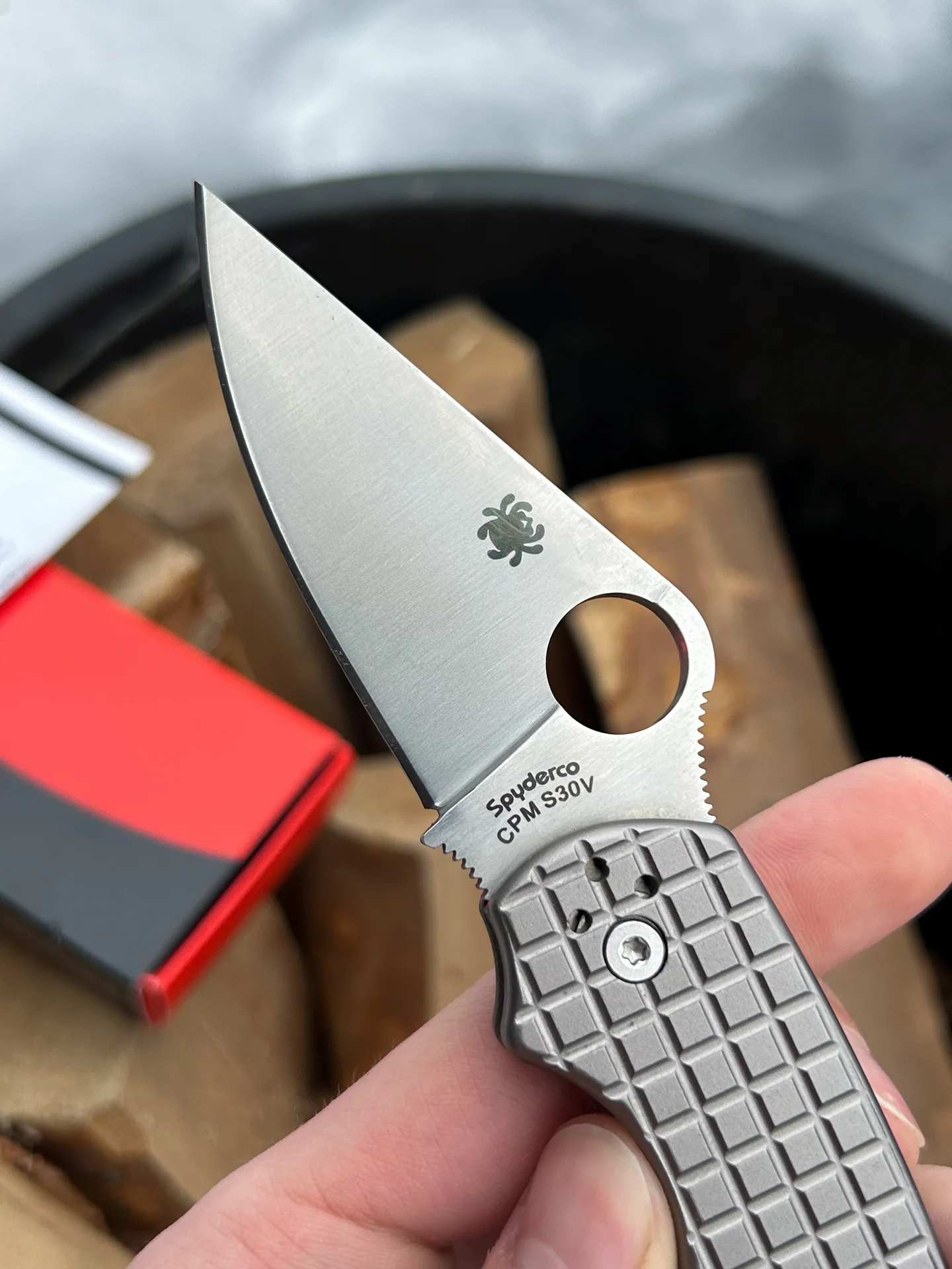 Нож Spyderco Paramilitary 3 Aluminium - миниатюра 2