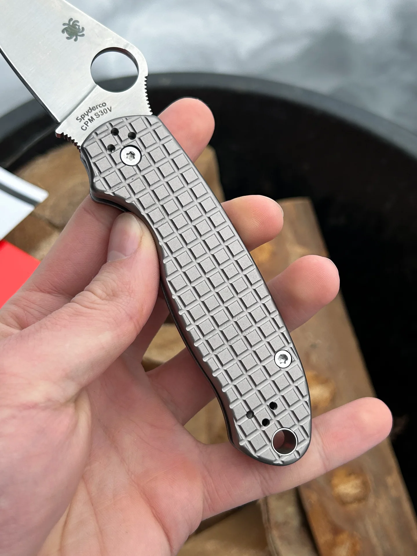Нож Spyderco Paramilitary 3 Aluminium - миниатюра 3