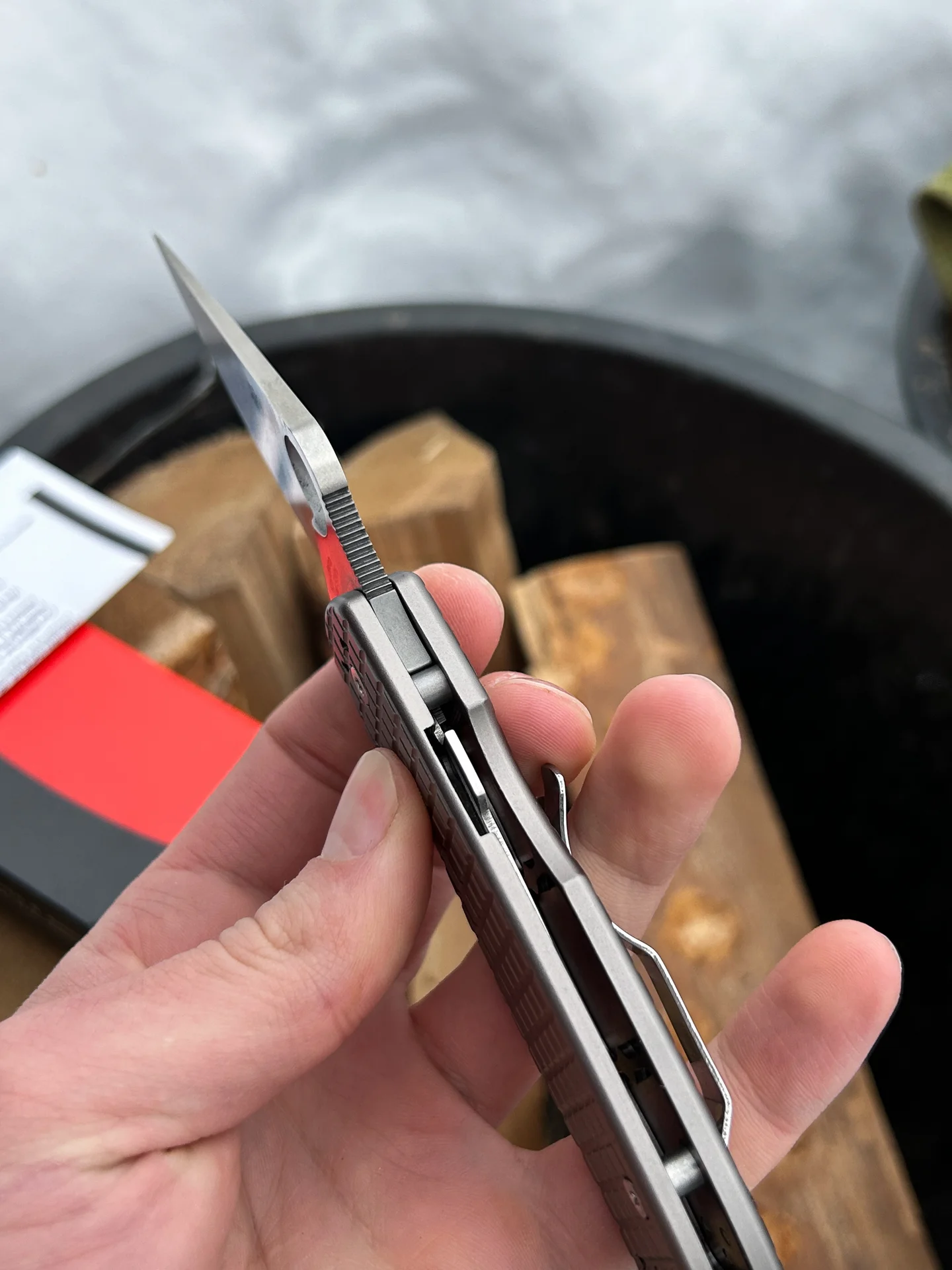 Нож Spyderco Paramilitary 3 Aluminium - миниатюра 7
