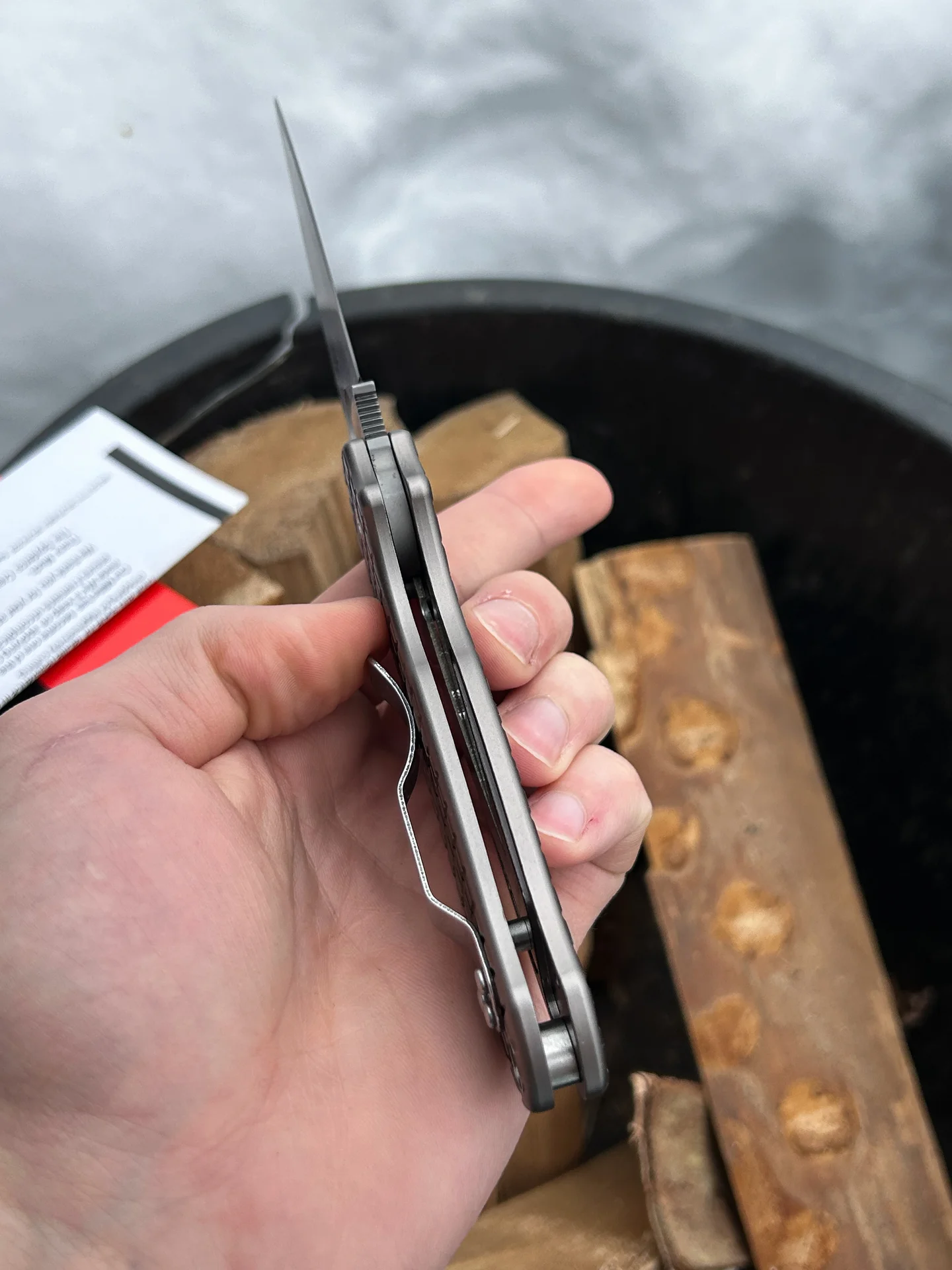 Нож Spyderco Paramilitary 3 Aluminium - миниатюра 8