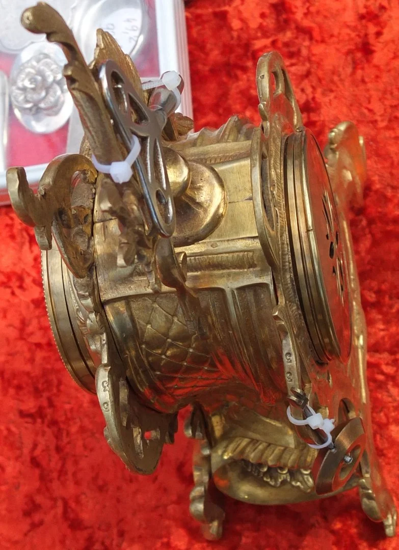 каминные часы бронза, Европа, рабочие, всё родное - миниатюра 10