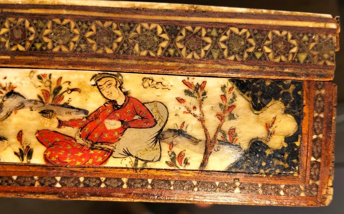 шкатулка Древняя Персия, расписная шкатулка, 18 в - миниатюра 8