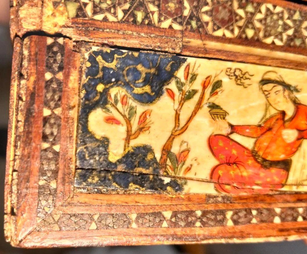 шкатулка Древняя Персия, расписная шкатулка, 18 в - миниатюра 14