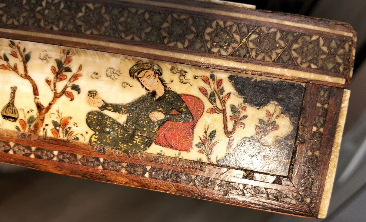шкатулка Древняя Персия, расписная шкатулка, 18 в - миниатюра 15