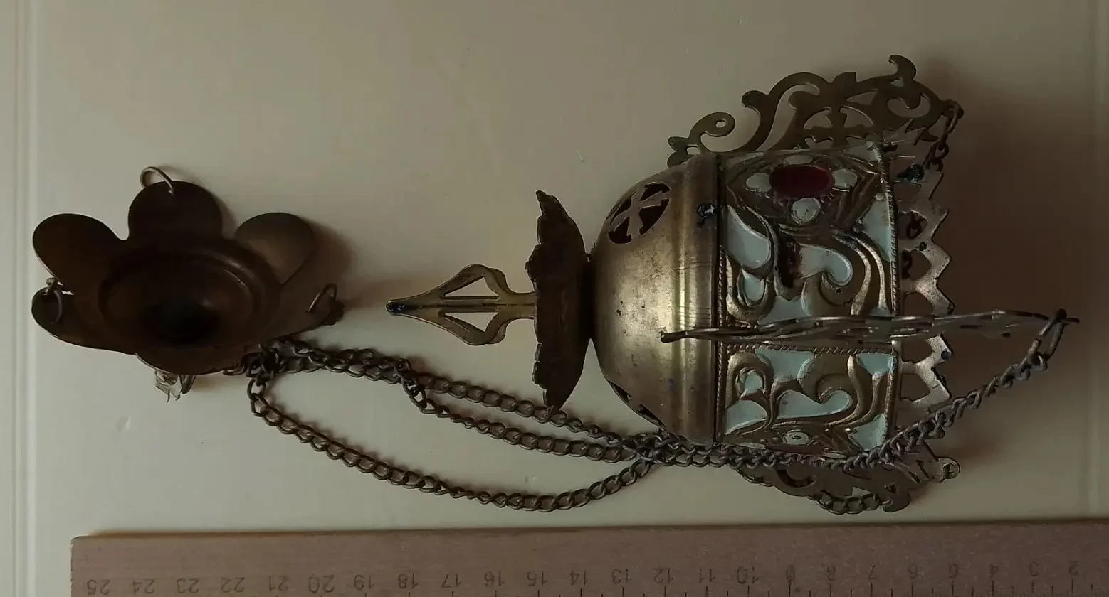 лампада царская, старинная, Императорская Россия - миниатюра 5