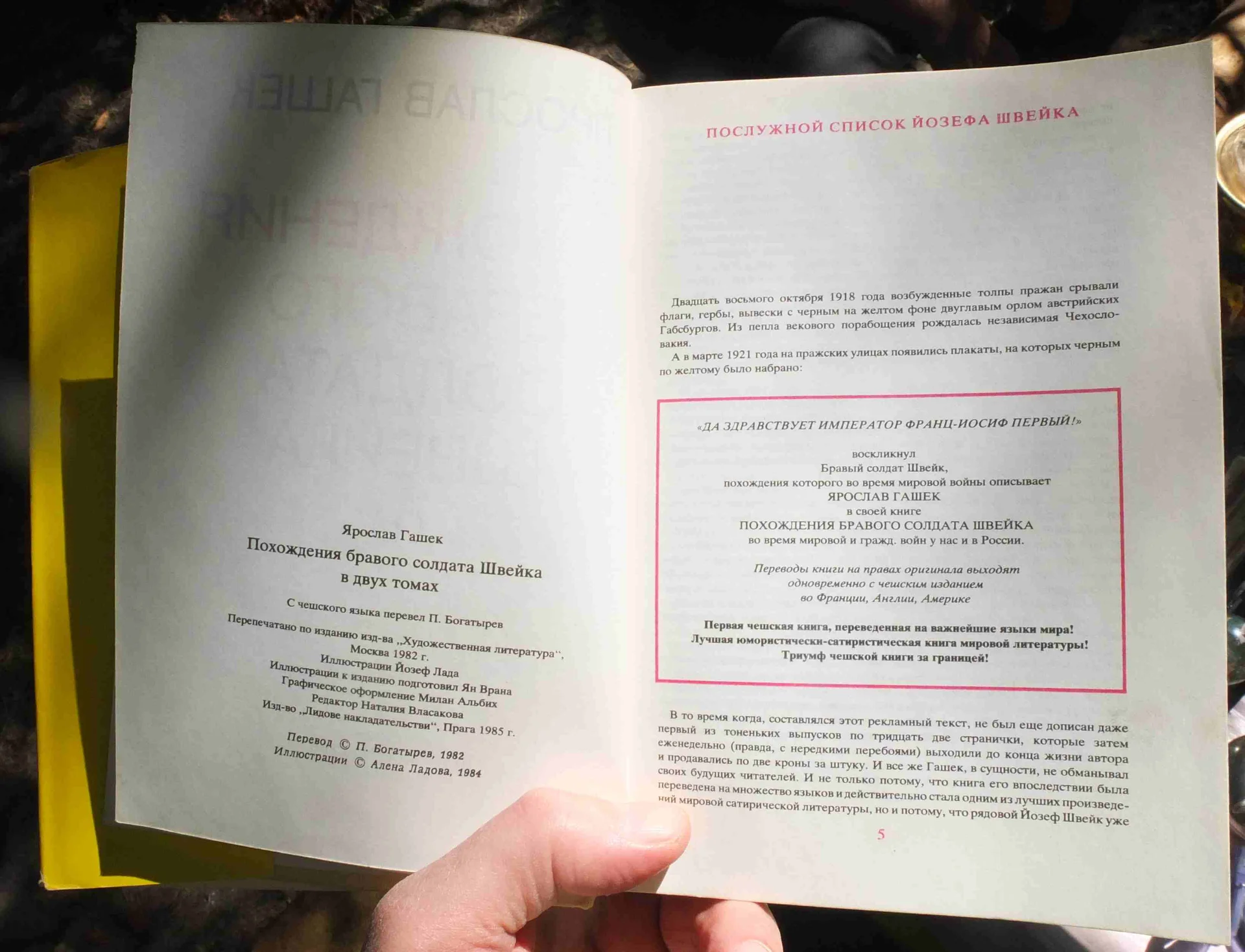книги Похождения бравого солдата Швейка, в двух томах 1984 год - миниатюра 7