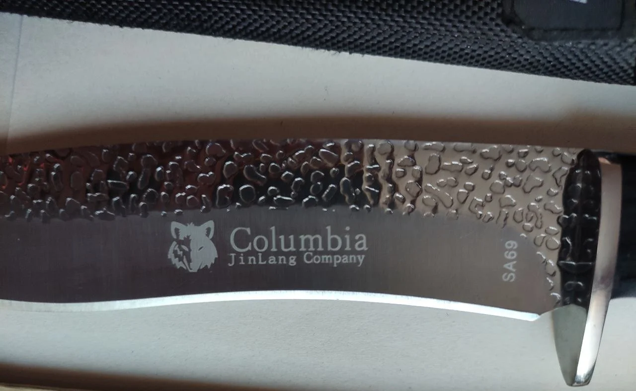 нож туристический, походный Columbia , в чехле - миниатюра 3