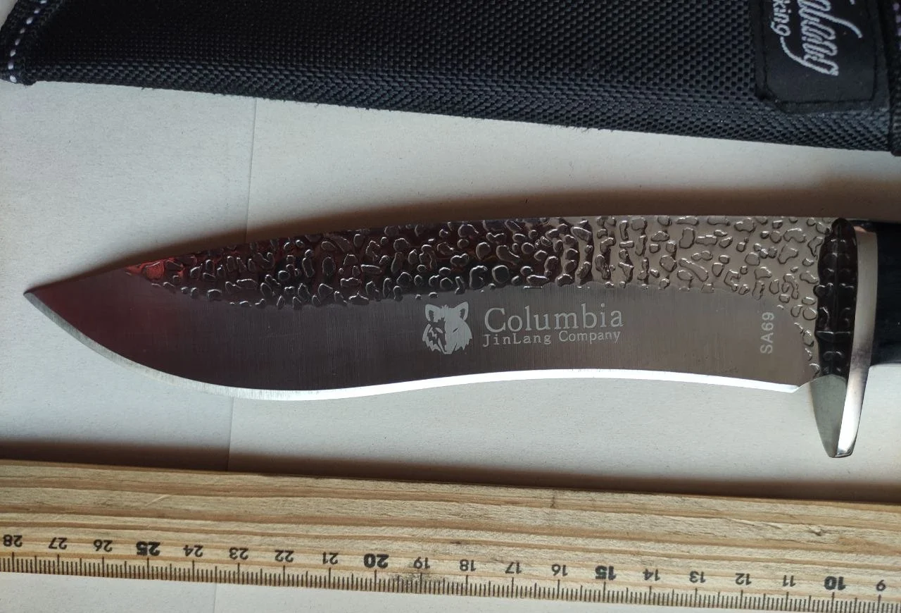 нож туристический, походный Columbia , в чехле - миниатюра 4