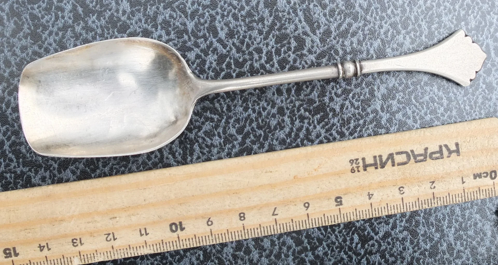 серебряная ложечка, серебро 84 проба, царская Россия - миниатюра 5