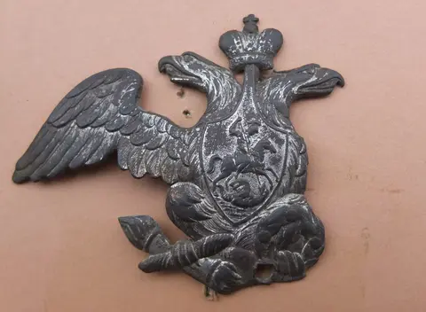 орёл с офицерского шейного знака, бронза, редкий, 1812 год