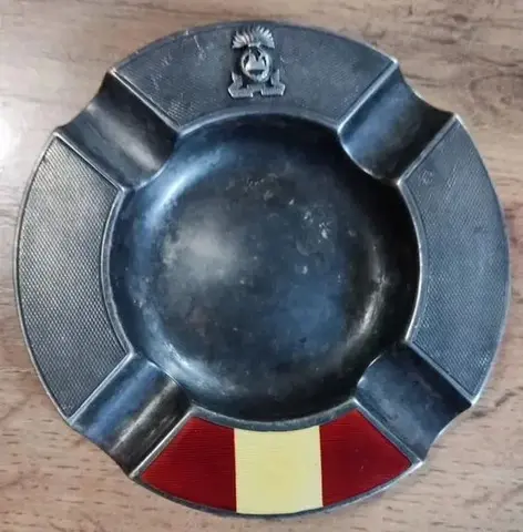 серебряное полковое блюдо, Англия, 19 век  вес 103 гр