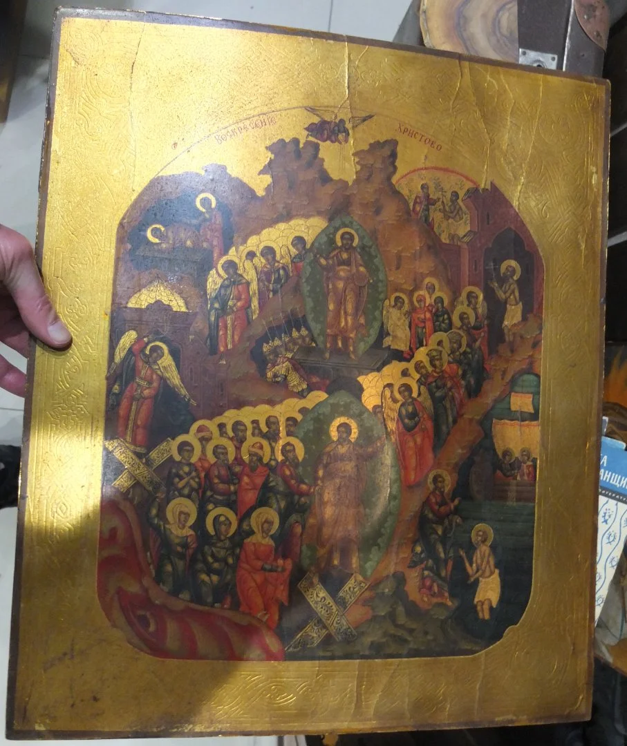 икона Воскресение Христово с праздниками, большая - миниатюра 2