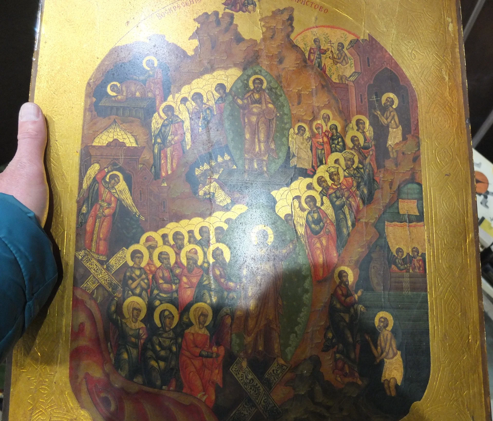 икона Воскресение Христово с праздниками, большая - миниатюра 9