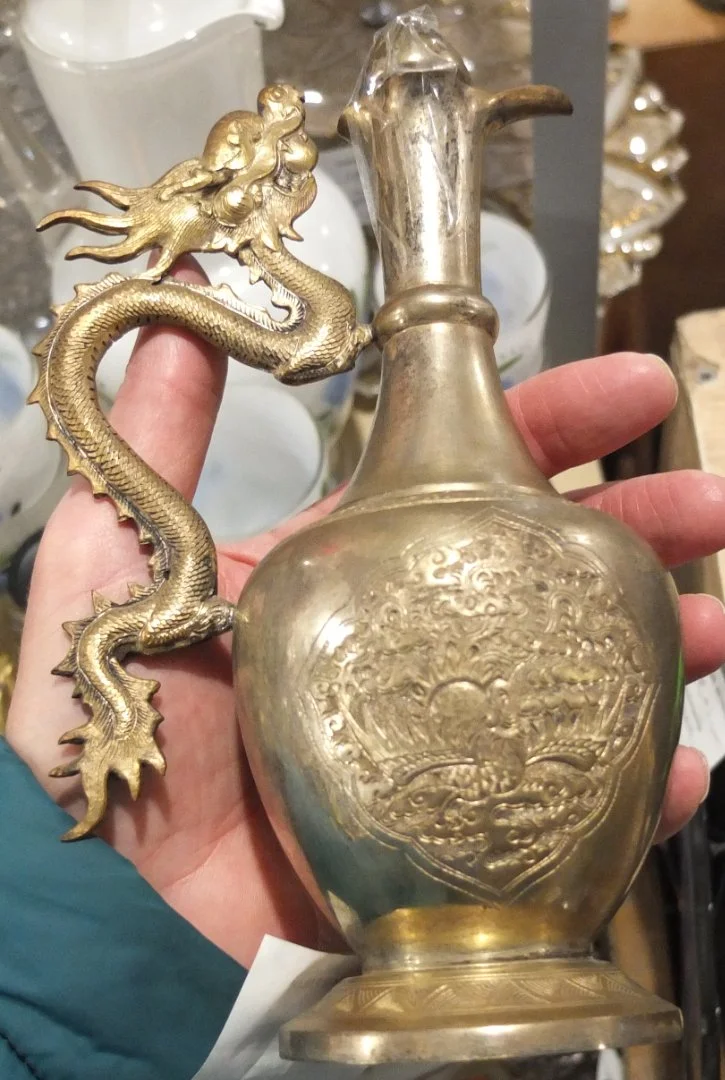 кувшин с драконом восточный старинный, коллекционный - изображение 1