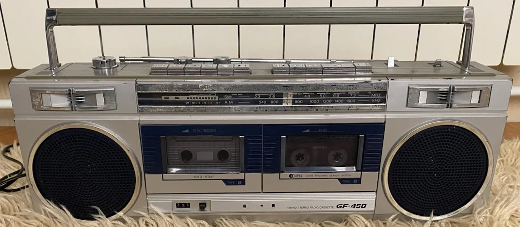 магнитола SHARP GF-450 двухкассетник, Япония, рабочий - миниатюра 8