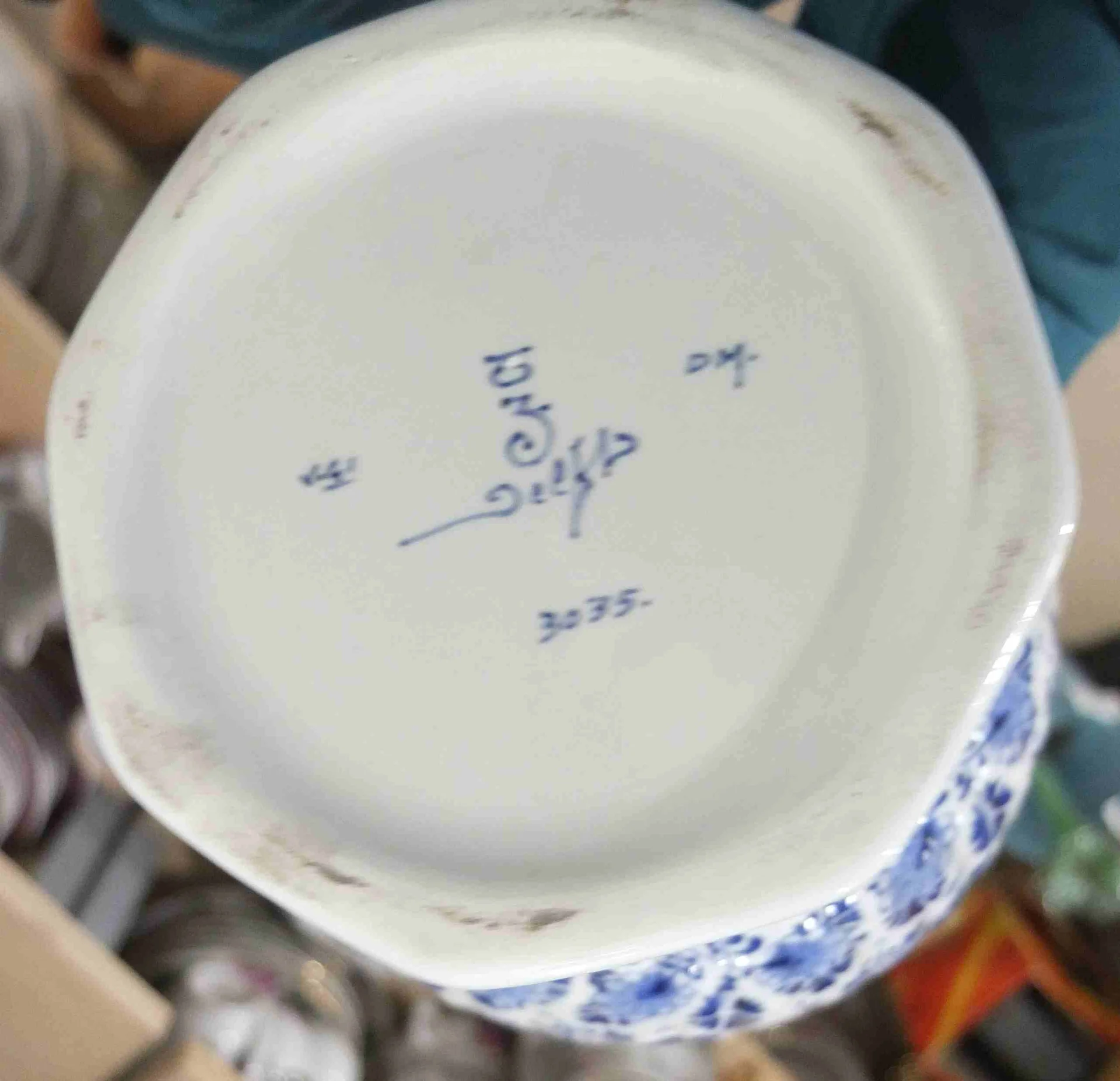 королевская фарфоровая ваза,Royal Delft, Голландия - миниатюра 2