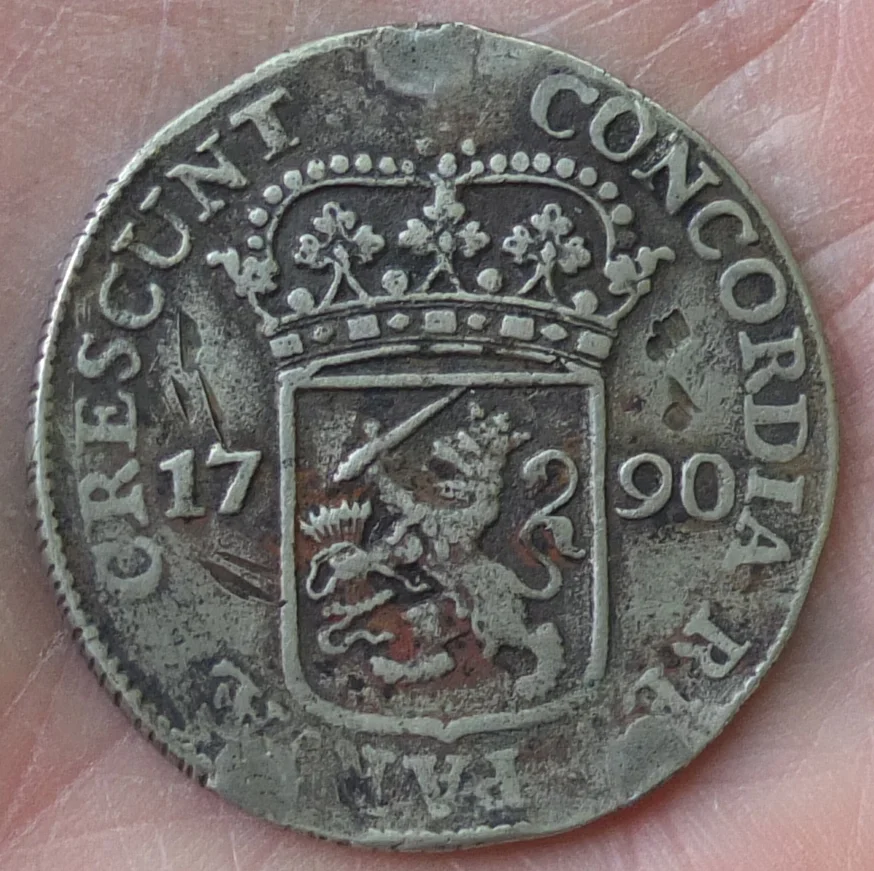 серебряная монета талер 1790 года, редкая - миниатюра 6