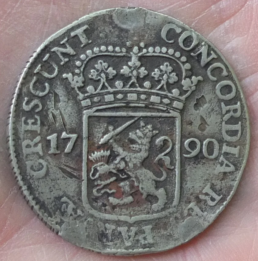 серебряная монета талер 1790 года, редкая - миниатюра 7