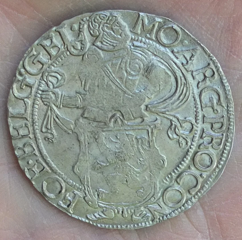 серебряный талер 1638 года, редкий - миниатюра 6