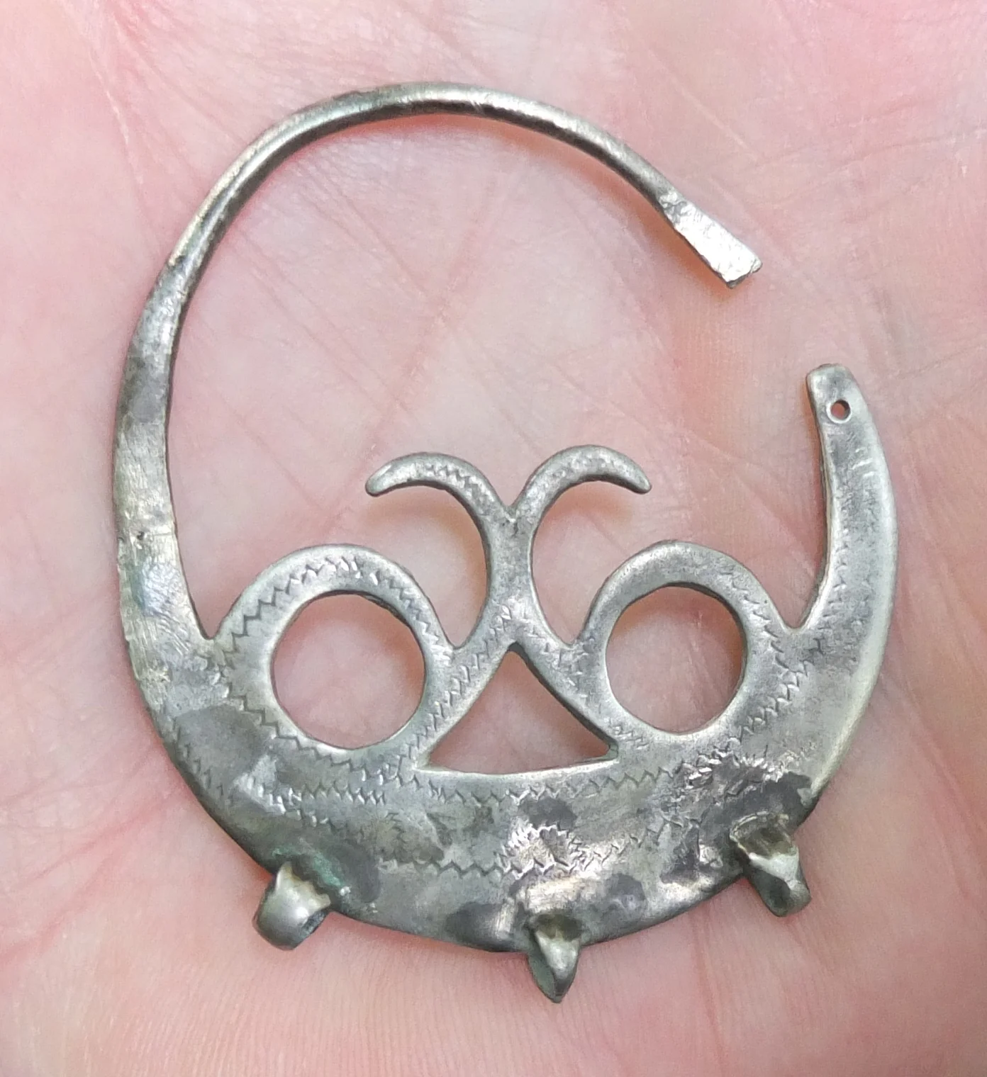 серебряная подвеска старинная, царская Россия - миниатюра 3