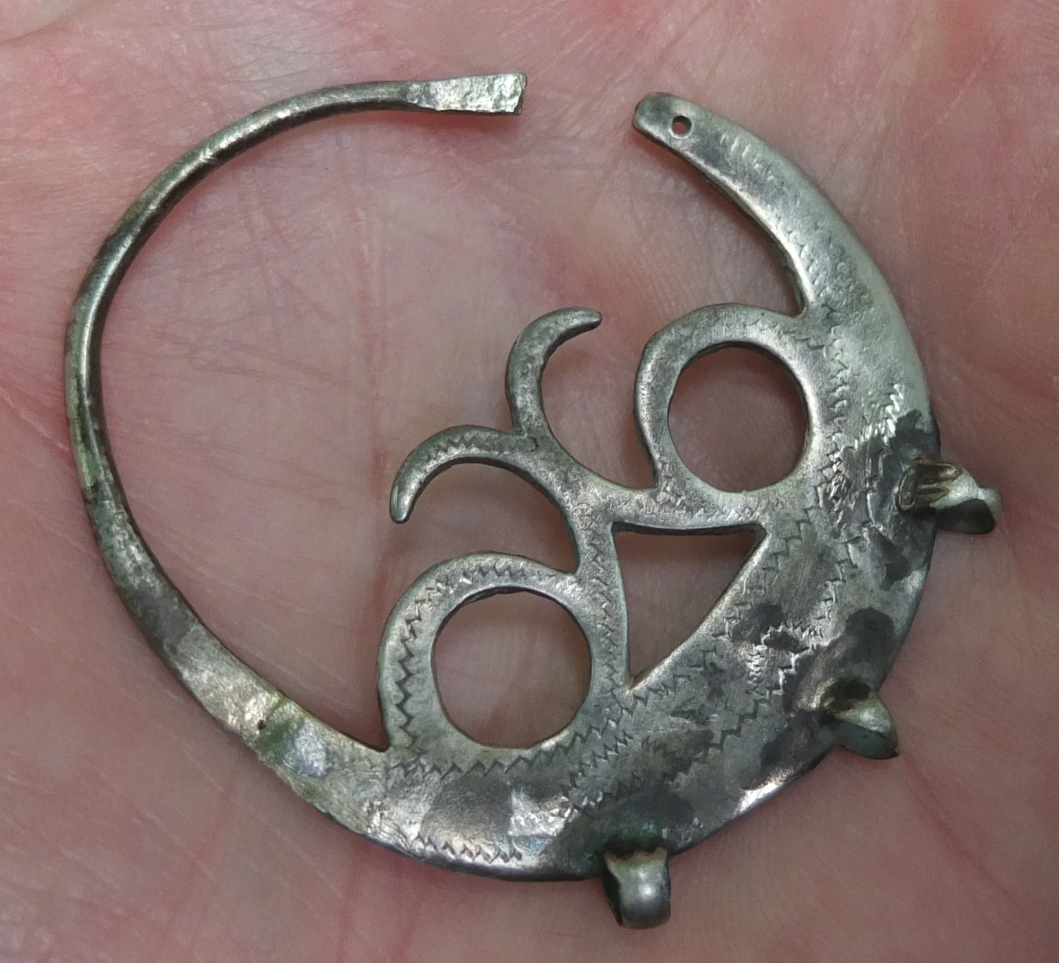 серебряная подвеска старинная, царская Россия - миниатюра 8