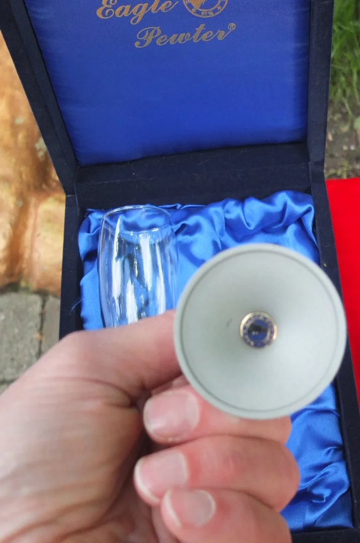 английские бокалы для вина Eagle Pewter, пара, подарочные - миниатюра 4