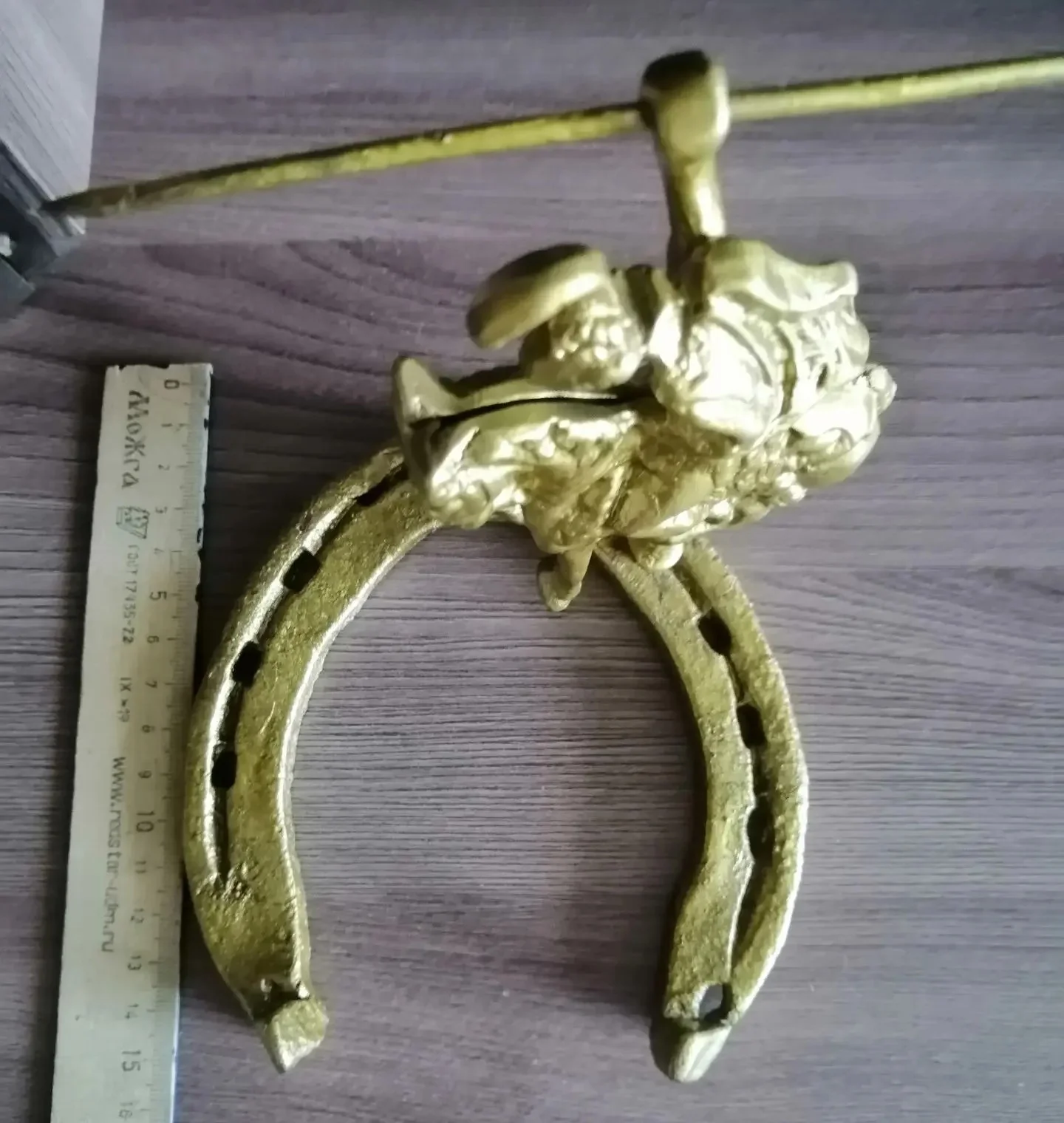 бронзовая статуэтка Казачок на лошадке - изображение 1