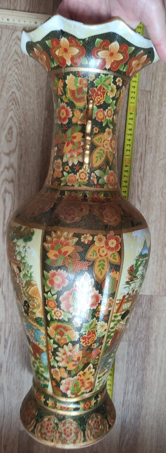 китайская фарфоровая напольная ваза, 1950е годы - миниатюра 4