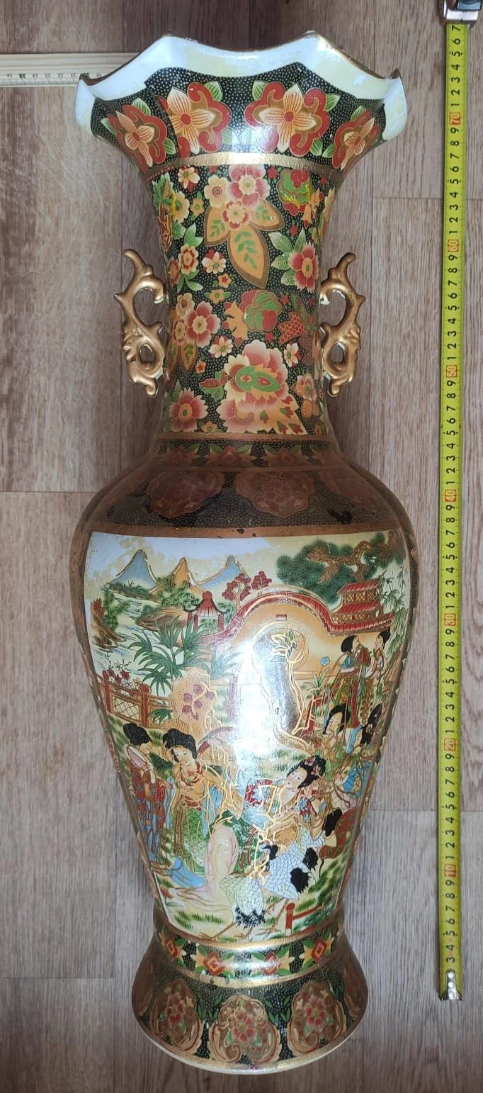 китайская фарфоровая напольная ваза, 1950е годы - миниатюра 9