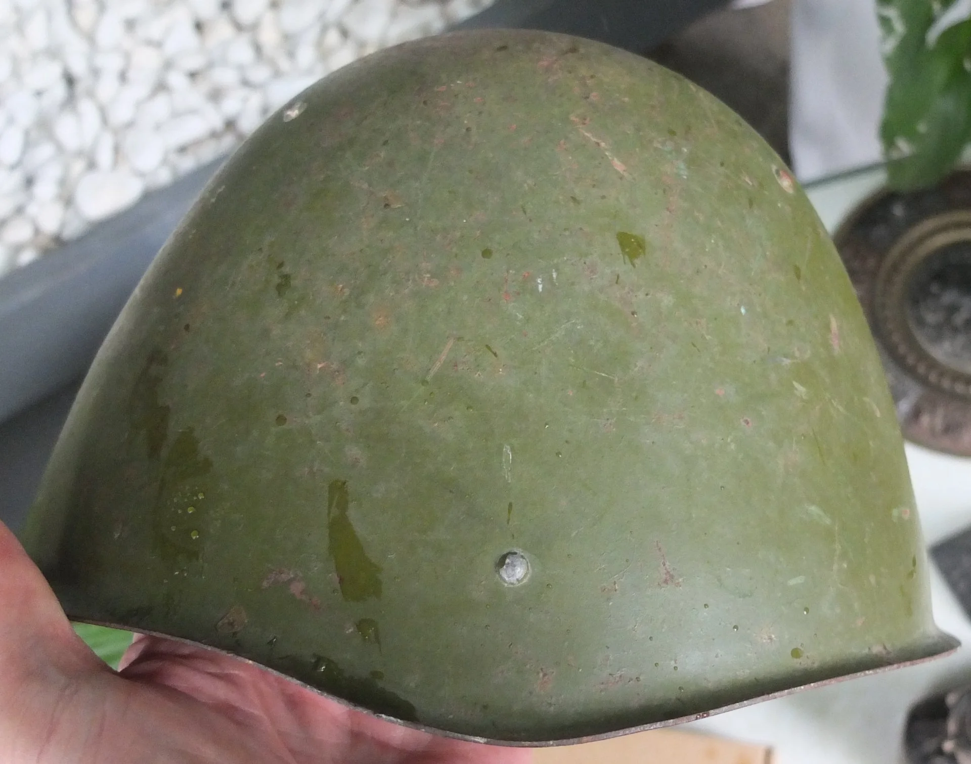 каска довоенная , шестиклёпка, довоенный СССР - миниатюра 2