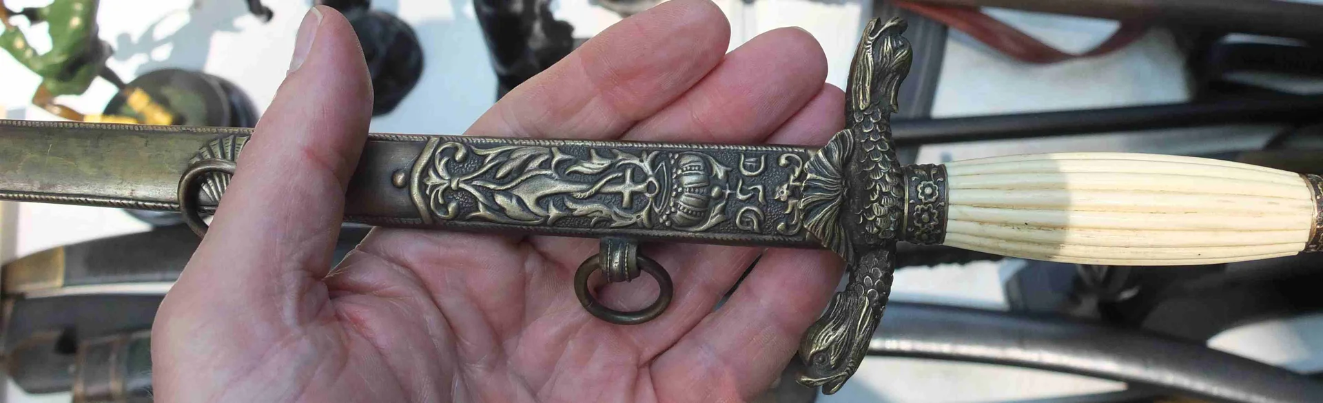 кортик Дунайской речной флотилии, образца до1910 года, Австро-Венгрия - миниатюра 3