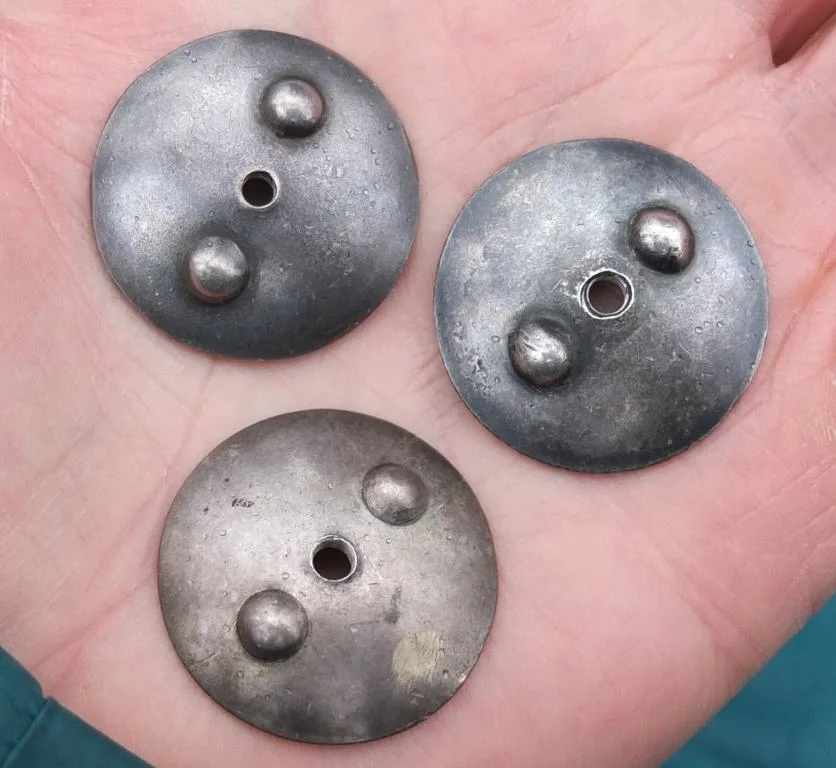 серебряные закрутки от медалей, 3 шт, СССР - миниатюра 2
